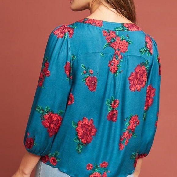 NWT Anthropologie Kalas Henley Blouse - Picture 2 of 2